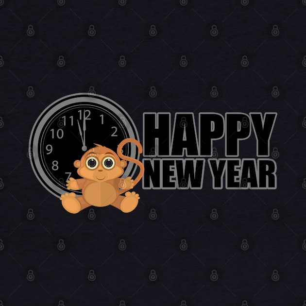 Happy New Year - Monkey by adamzworld